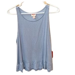 MOSSIMO  Light Blue and White Blouse Tank